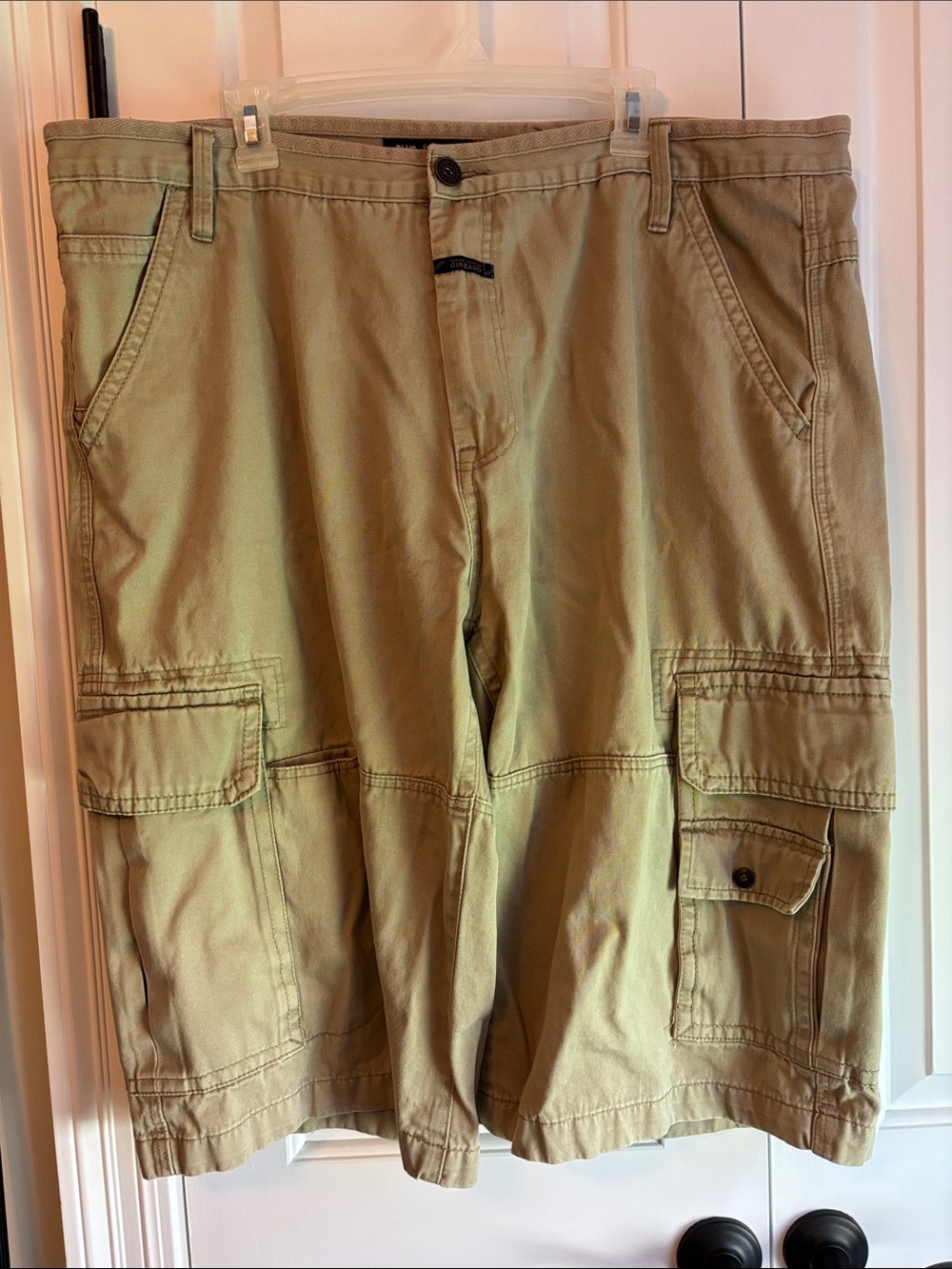 Marithe Francois Girbaud Y2K Men's Khaki Cargo Shorts